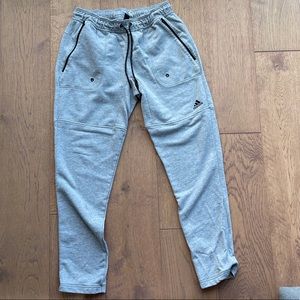 Grey Adidas Sweatpants Joggers Pants